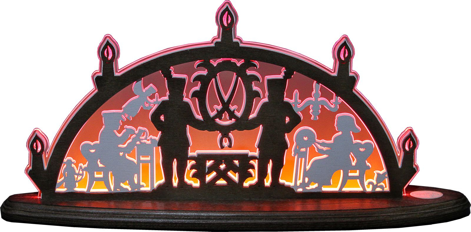 Schwibbogen Erzgebirge mit LED