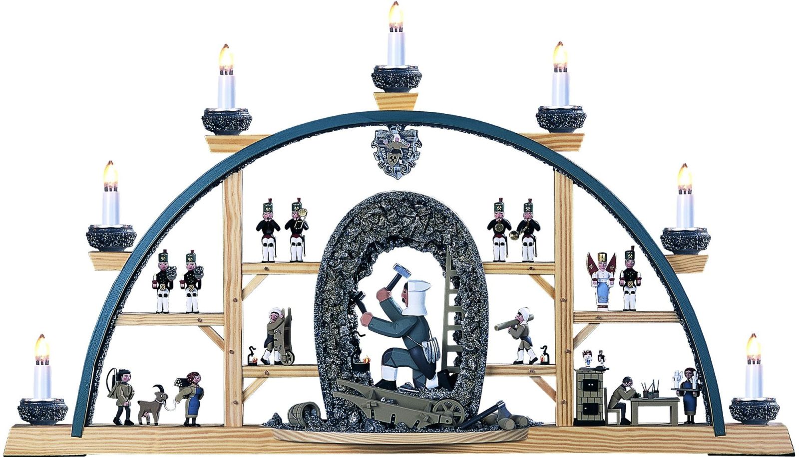 Schwibbogen mit Bergmännern