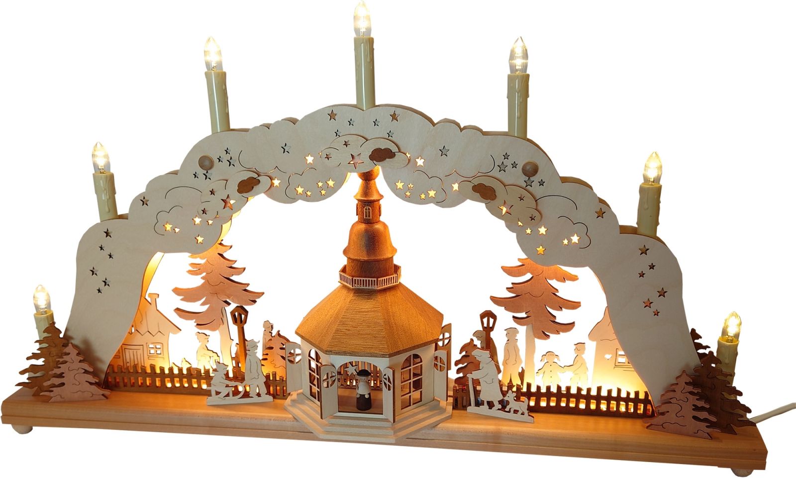 3D Schwibbogen Seiffener Kirche